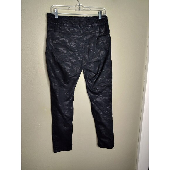 Bevy Flog Shely Jogger Pants Womens Size 30 Blue Camouflage Drawstring - Picture 4 of 10